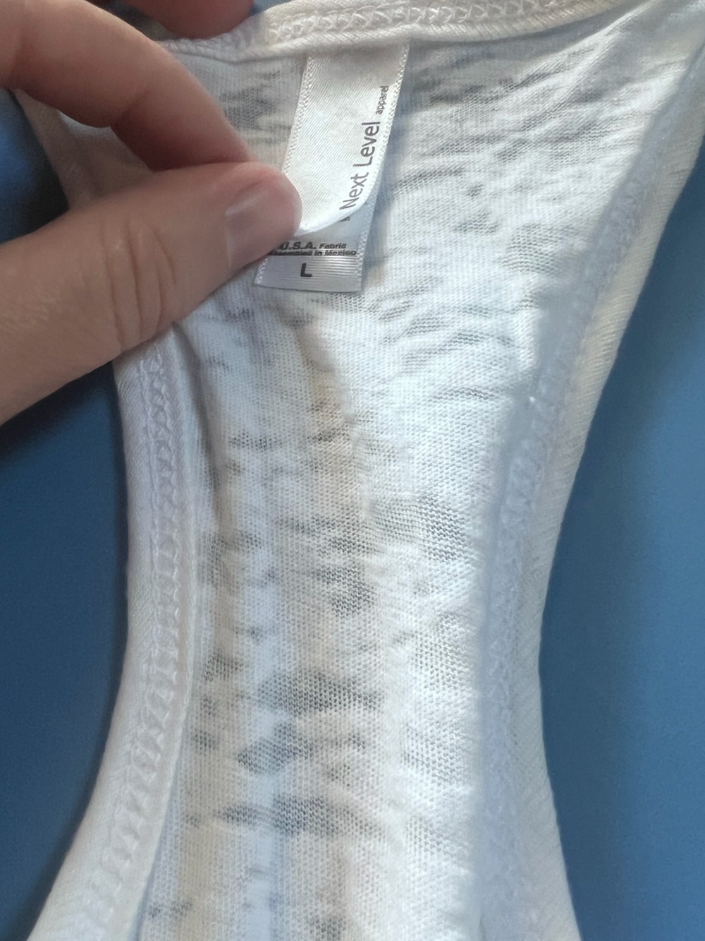 TIEM White Racerback Tank NWOT - Picture 3 of 3